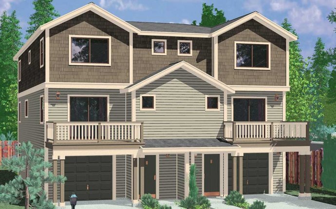 Town House and Condo Plans, Multi family and Townhome